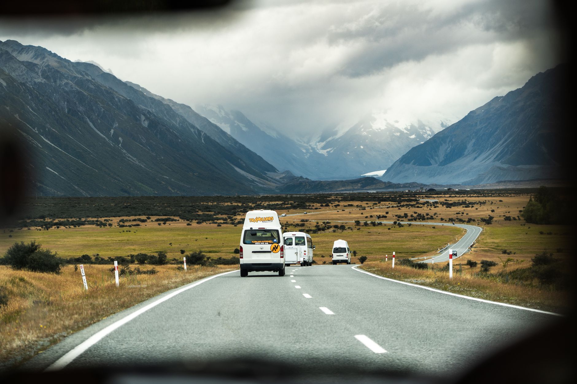 Campervan route South Island
